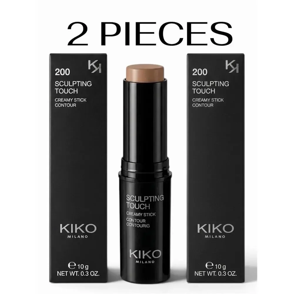 2 Pack Official Kiko Milano Touch Creamy Stick Contour–200 Hazelnut – 10g